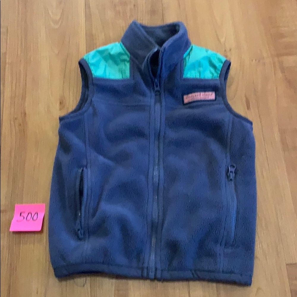 Kids Girls VINEYARD VINES Fleece Vest 5 youth